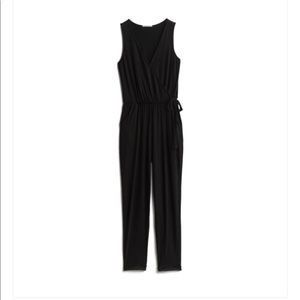 Lemon Tart- Black V-neck Jumpsuit